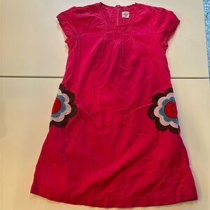 Mini Boden corduroy flower dress